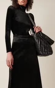 [Balenciaga] Velvet Turtleneck Bodysuit
