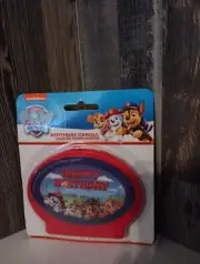 Paw Patrol- Candle Set 1pc - Happy Birthday Cake topper NOS Rare