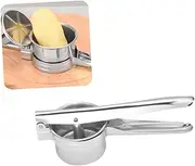 Cabilock Stainless Steel Potato Ricer Musher Presser Easy to Clean Non Slip Grip for Comfortable Use Kitchen Tool for Fluffy Mashed Potatoes