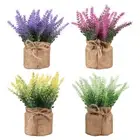 4 Pcs Artificial Potted Plant False Potted Planta Faux Potted