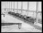 Carriages and trains full of materials for the construction of the- Old Photo