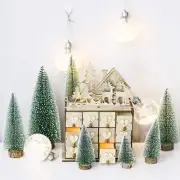 10 Pcs 4.5cm Decorated Christmas Tree Fake Pine Tree Mini Artificial New