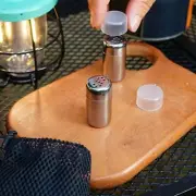 2x Camping Mini Spice Bottles Pepper Storage Bottles for Cooking Backpacking