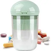 Pill Splitter, Medicine Grinder, Tablet Slicer with Storage Box, Portable Multifunctional Pill Cutter Splitter for Boys, Girls, Friends