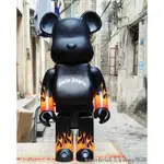 【BEARBRICK＆KWAS優選】1000%BEARBRICK暴力熊積木熊MACAU澳門限定聯名火焰擺件公仔玩偶