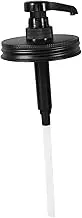 TOPPERFUN Jar Syrup Dispenser Pump Syrup Pump for Honey Jam Sauces for Kitchen Bar Easy to Control Portion Lid Compatible