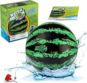 Watermelon Ball – The Ultimate Swimming Pool Game | Pool Ball for Under Water Passing, Dribbling, Diving and Pool Games for Teens, Kids, or Adults | 9 in. Ball Fills with Water