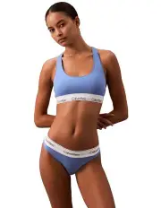 [Calvin Klein] Modern Cotton Bralette Bra in Blue