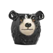 White Moose Ceramic Planter Pot Bear Home/Garden Decor Plant Container Holder