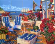 Art Mural Ceramic Backsplash Bath Sea Porch Tile #178