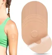 YOUSHARES CGM Sensor Patches for Freestyle Libre 3, 40 Packs Freestyle Libre 3 Sensor Covers Waterproof Adhesive Patches Continuous Glucose Monitor Patch Easy to Use Pre-Cut Adhesive Tape(Beige)