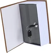 BESTOYARD Decorative Book Safe with Key Lock Hidden Storage for Valuables Faux Book Design Portable and Versatile Storage Box for Home Office School