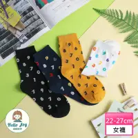 在飛比找momo購物網優惠-【哈囉喬伊】韓國襪子 滿版數字中筒襪 女襪 A63(正韓直送