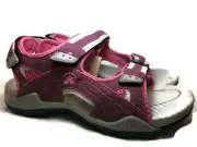 Kamik Kids US 4 Lobster Sandals Fuschia Pink Hook Loop Strap Outdoor HK4112