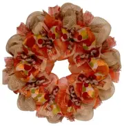 Harvest Ribbon Wreath Premium Handmade Deco Mesh