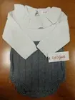 Cat & Jack Baby Size 6-9M Long Sleeve Knit Sweater Jumper Cream/Gray (7435) R6P1