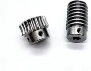 Brushless Motor Motor Pinion Gear,Gears,Motor Pinion Gears Tooth Gear Motor Pinion Gear 0.5M Worm Gear Drive 1:20/30/40/50 Speed Ratio 40cr Precision Worm 4/5/6MM(0.5m 40t 5mm)