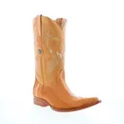 Los Altos 3X Toe Stingray Rowstone Mens Brown Wide Cowboy Western Boots