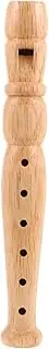 Abaodam Wooden Flute Lightweight Beginner Recorder Instrument for School and Home Entertainment Produces Clear Melodious Sound Sturdy Construction for Safe Musical Experience