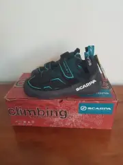 NIB Scarpa Reflex V Climbing Shoes Black Ceramic Women's 7.5 Men's 6.5 (EU 39)