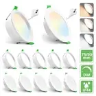 10W/12W LED Downlights 75/90mm Cutout Tri-Colour Dim Downlight with AU plug IC-4