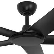 ThreeSixty 132cm Black Mullti Blade DC FlatJET Ceiling Fan