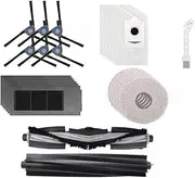 Compatible for Deebot X2 Omni/X2 Pro/X2 Robot Vacuum with Hepa Filter Mop Cloth Dust Bag Accessories(Set-y)