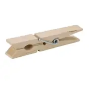 Clothes Pins-50 Pack Laundry Natural Wooden-Spring Loaded Strong 7-Coil