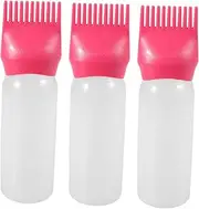 DEARMAMY Root Applicator Bottle for Hair Dye 3pcs Spray Bottle with Comb Brush Easy Application