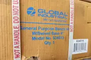 Global Industrial General Purpose Bench Vise W/Swivel Base 4", #534515