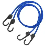 12PK Premium Quality 32" Bungee Cords with Plastic Coated Metal Hooks