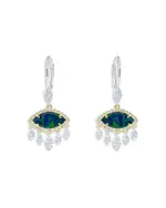 Meira T 14K Yellow & White Gold Opal & Diamond Evil Eye Drop Earrings