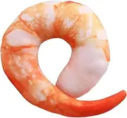 Dog Plush Squeaky Toy Lifelike Simulation Shrimp Bite Resistant Stuffed Pet Toy Dental Health Relief for Dogs Cats Plush