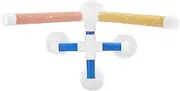 Parrots Shower Standing Pole Bathing Suction Cups Frosted Coating Bird Perch Toy for Birds