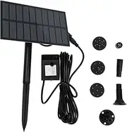KITANDOVE 1 Set Solar Powered Fountain Pump for Garden Saving Water Feature with Sprinkler Function for Outdoor Decoration and Oxygen Circulation