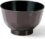J-Kitchens Plain Turtle Shell Soup Bowl (Soup Bowl, Bowl, Wan, Lacquerware), Tamari 4.4 x 4.3 x 2.7 inches (11.1 x 11.1 x 6.9 cm), ABS Resin, Made in Japan