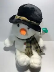 Russ Berrie Plush Snowman Snowflake Stuffed New w/Tags Vintage 13”