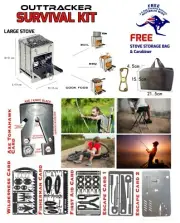 Survival MultiTool Kit Hunting Fishing Emergency Hiking Backpacking