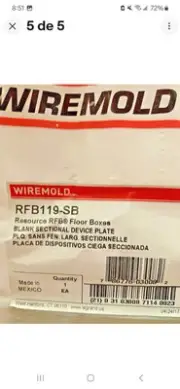 LEGRAND RFB119-SB BLANK SECTIONAL DEVICE PLATE(7 PIECES)