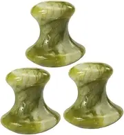 Didiseaon 3pcs Face Jade Portable Facial Massage Tool Smooth Edges Gua Sha Stones for Body Gua Sha Tool for Skincare Routine