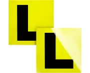 2PCS Fully Magnetic L Plates for New Car Driver, GeeRic Strong Magnetic Learner Driver Plates for Learner Drivers Reflective Letters Waterproof Vehicles fo