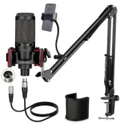 Condenser Microphone XLR,Professional Studio Recording Microphone for Compute...
