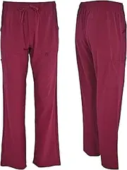 [IDEAL UNIFORM STORE] Ideal Full Elastic Scrub Pants for Men & Women- Unisex Workwear Medical Drawstring Scrubs, 2 Pack