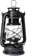 Hurricane Oil Lamp, 9.4In Indoor & Outdoor Hanging Kerosene Lantern with Large C