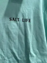 Salt Life Boys Sz Youth XL Short Sleeve Teal Blue Swordfish NEW