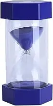Hourglass Sand Timer Sand Hourglass Timer 3/10/20/30/60 Minutes Sand Timer Clock Sime Management Set Home Office Decor Gift (60 mins Blue)