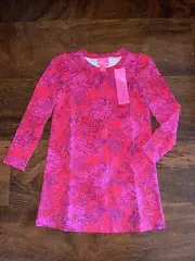 Lilly Pulitzer Girl SMALL 4-5 Secret Hideaway MINI JANSEN DRESS Puff Sleeves NWT