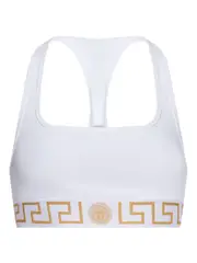 [Versace] Versace-Bralette Con Scollo Rotondo E Bordo Greca-Donna 4