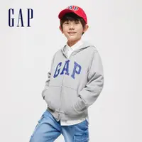 在飛比找蝦皮商城優惠-Gap 男童裝 Logo連帽外套-灰色(890300)