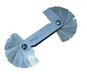 Radius Gauge Metric 18 Piece From Moore & Wright 206M 0.75-5MM